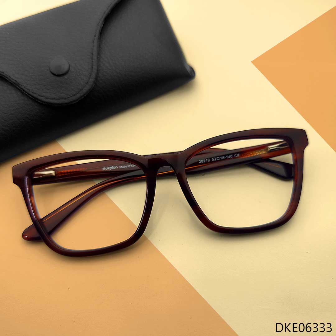 Brown Transparent Color Woman Eyeglass