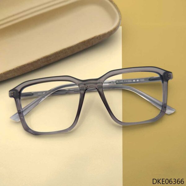 Grey Transparent Color Eyeglasses