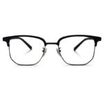 Clubmaster Shape Black Color Eyeglasses