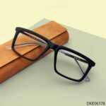 Black Color Rectangle Shape Eyeglasses