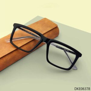 Black Color Rectangle Shape Eyeglasses