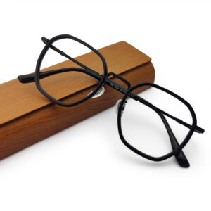 Black Color Semi Round Eyglasses