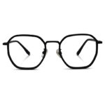 Black Color Semi Round Eyglasses
