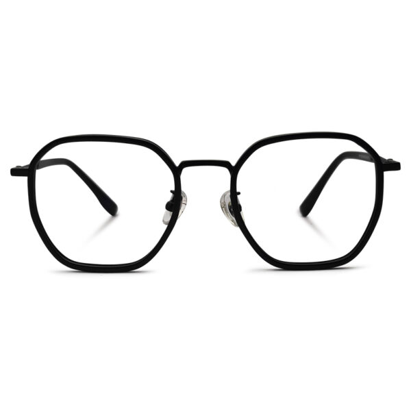 Black Color Semi Round Eyglasses
