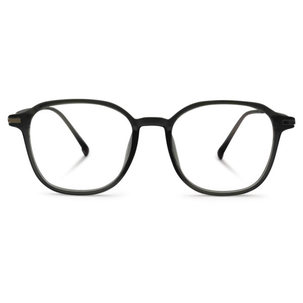 Black Color Semi Round Shape Eyeglasses