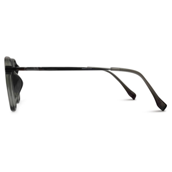 Black Color Semi Round Shape Eyeglasses
