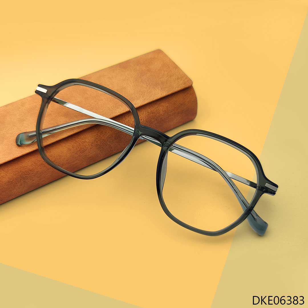 Grey Transparent Color Eyeglasses