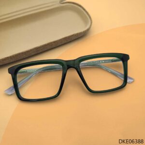 Green Transparent Color Eyeglasses