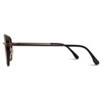 Semi Round Black Color Eyeglasses