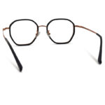 Semi Round Black Color Eyeglasses