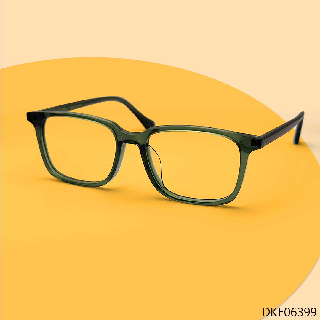 Green Transparent Color Eyeglass
