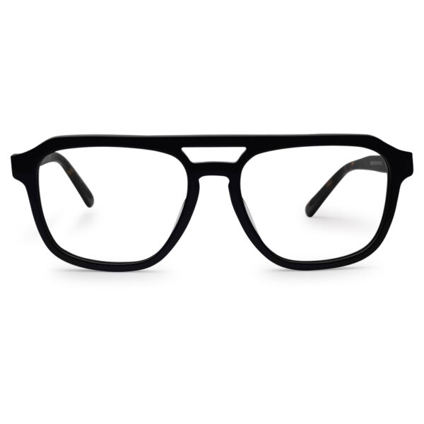 Tiger Print Double Bridge Eyeglass