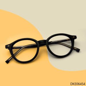 Black Color Round Shape Eyeglasses