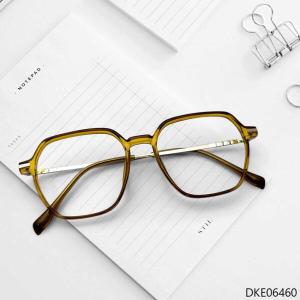 Olive Transparent Color Eyeglasses