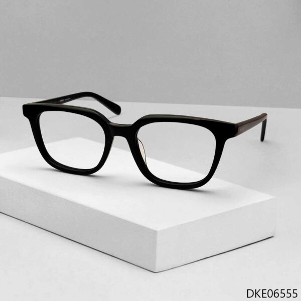Black Color Unique Shape Premium Eyeglasses