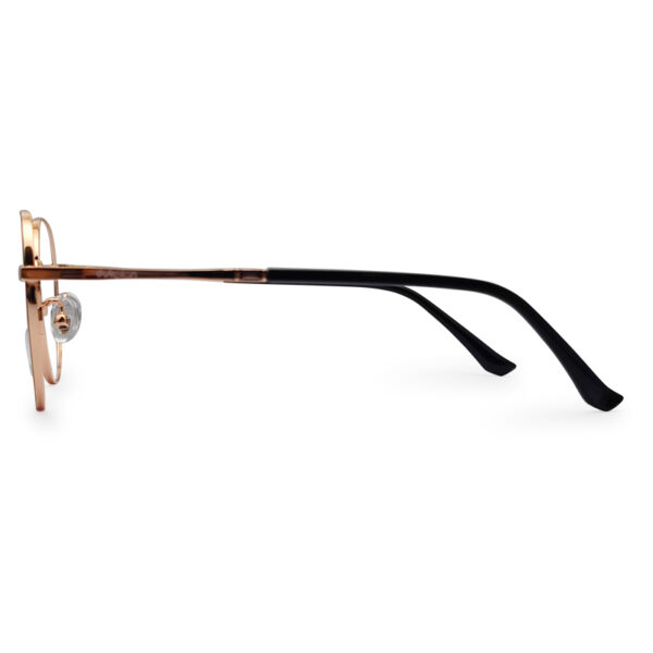 New Golden Color Semi Round Eyeglasses