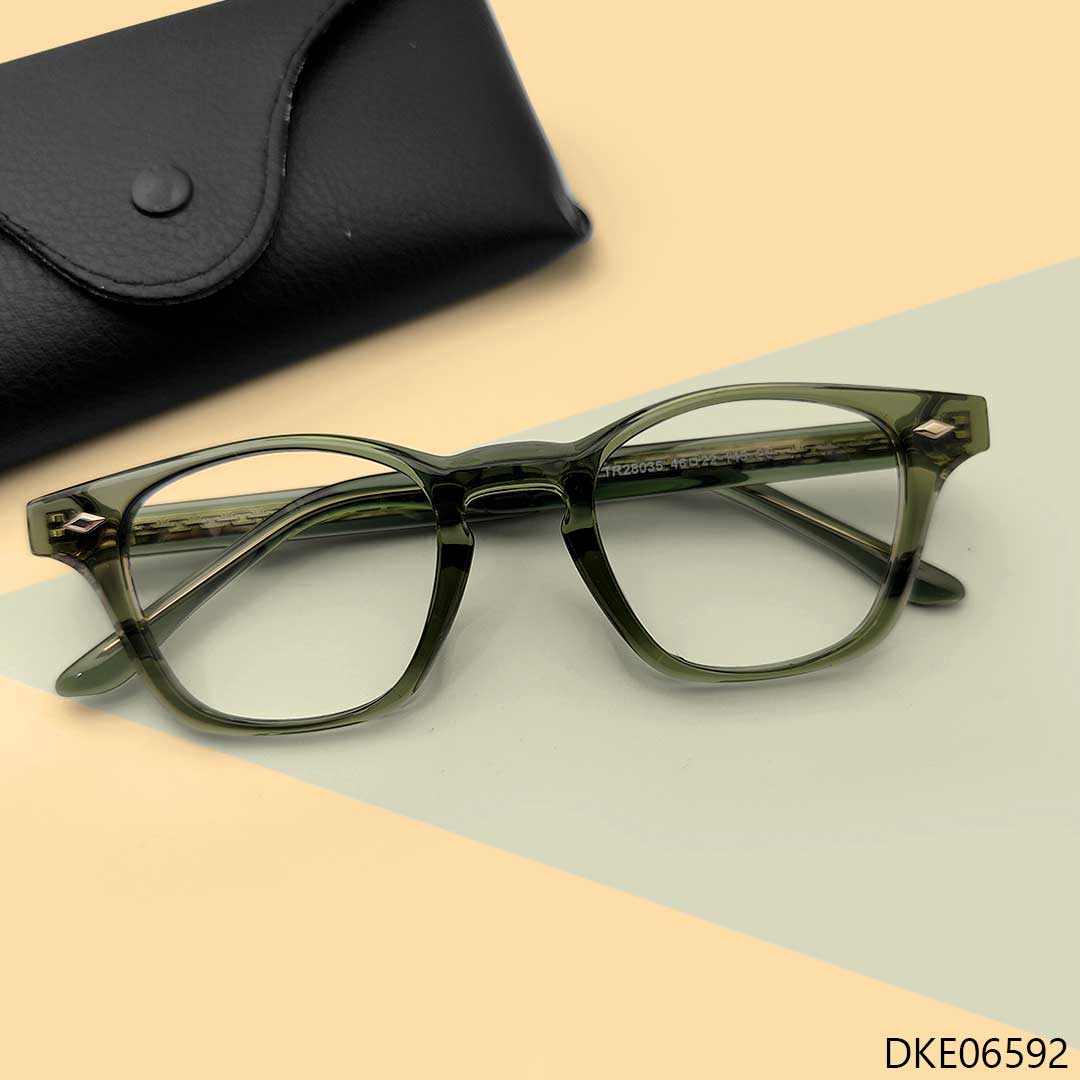 Olive Transparent Eyeglass