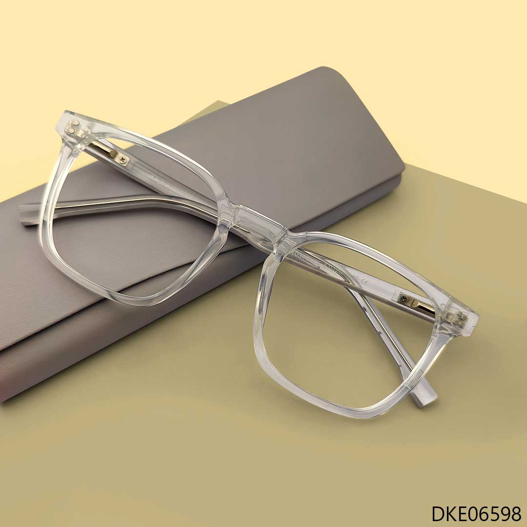 Transparent Color Square Eyeglass