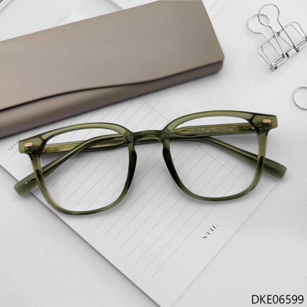 Olive Transparent Color Eyeglass