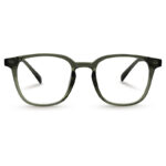 Olive Transparent Color Eyeglass