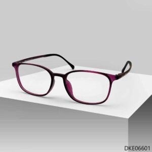 Red Transparent Color Eyeglass