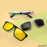 3 in 1 Magnetic Square Sunglasses