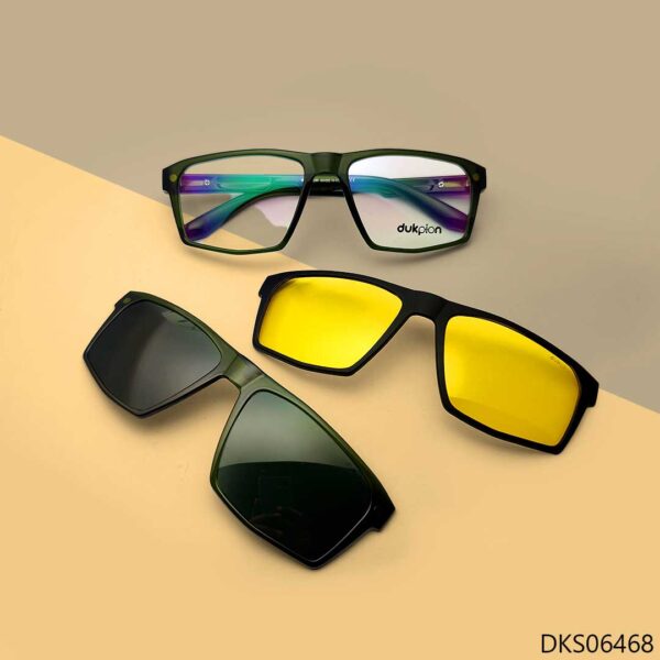 New Green Color Magnetic Sunglasses