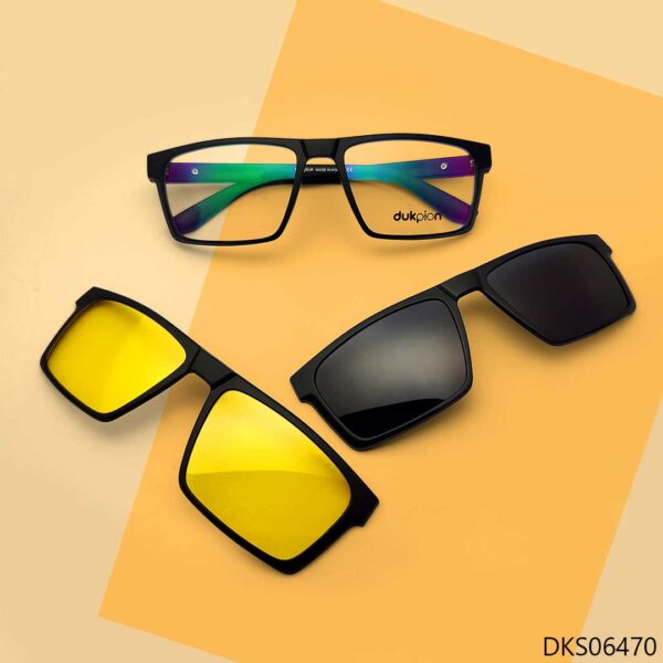 New Rectangle Shape Magnetic Sunglasses