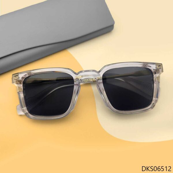 Transparent Color Unique Design Sunglasses