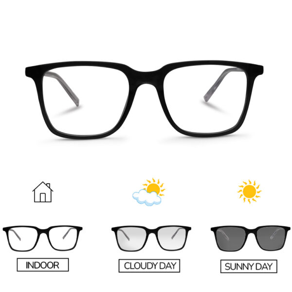Classy Square Shape Photochromic Glasses