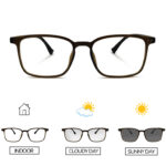 Olive Transparent Photochromic Glasses