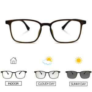 Olive Transparent Photochromic Glasses