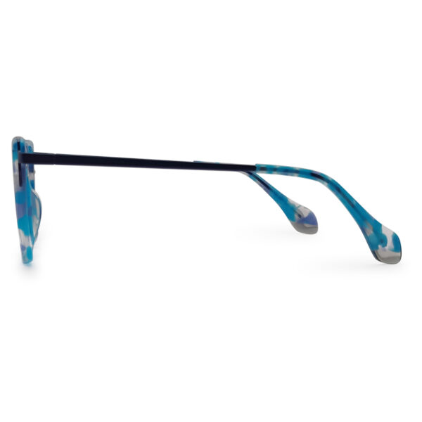 Blue Transparent Mixed Color Womens Eyeglasses