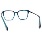 Blue Transparent Mixed Color Womens Eyeglasses