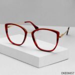 Red Color Cat Eye Shape Womens Eyeglass