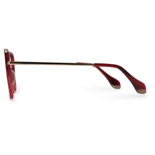 Red Color Cat Eye Shape Womens Eyeglass
