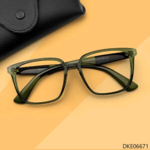 Olive Transparent Eyeglass