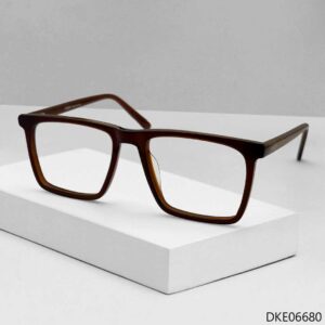Brown Color Unique Design Eyeglass
