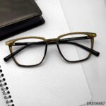 Brown Transparent Color Eyeglasses