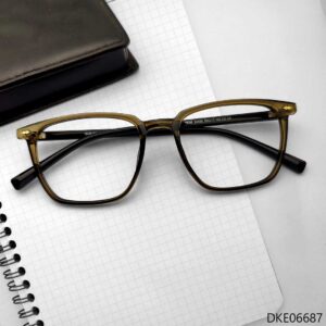 Brown Transparent Color Eyeglasses