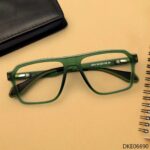 Green Color Square Shape Eyeglass