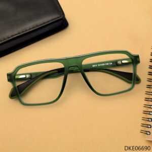 Green Color Square Shape Eyeglass