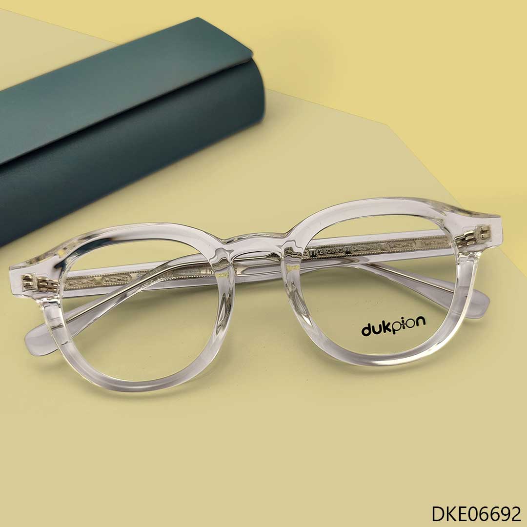 Round Shape Transparent Eyeglass