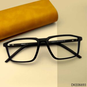 Black Color Square Shape Eyeglass