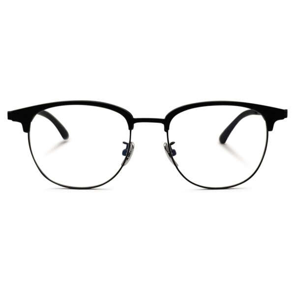 Round Shape Fiber And Metal Eyeglass