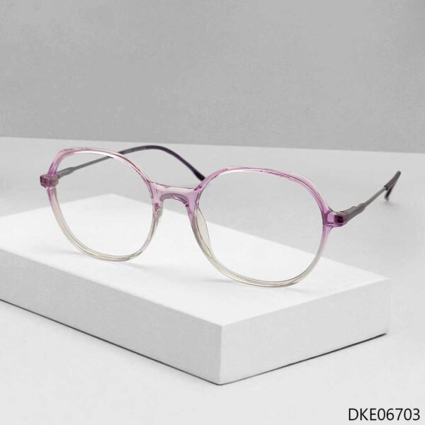 Mixed Transparent Color Eyeglass