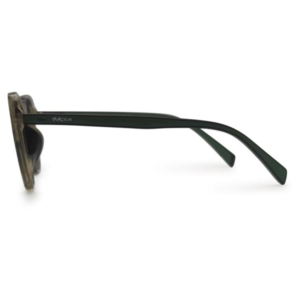 Olive Transparent Unique Eyeglasses