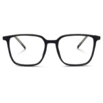 Black Color Sqaure Shape Eyeglasses