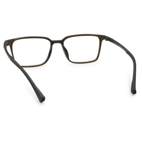 New Square Olive Transparent Eyeglasses