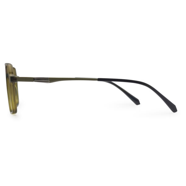 Olive Transparent Double Bridge Eyeglasses